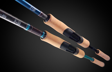 様々な握り方に対応するシェイプ、質感も高く感度も追求したコルクグリップは使う程に貫禄が付き、愛着が増します。